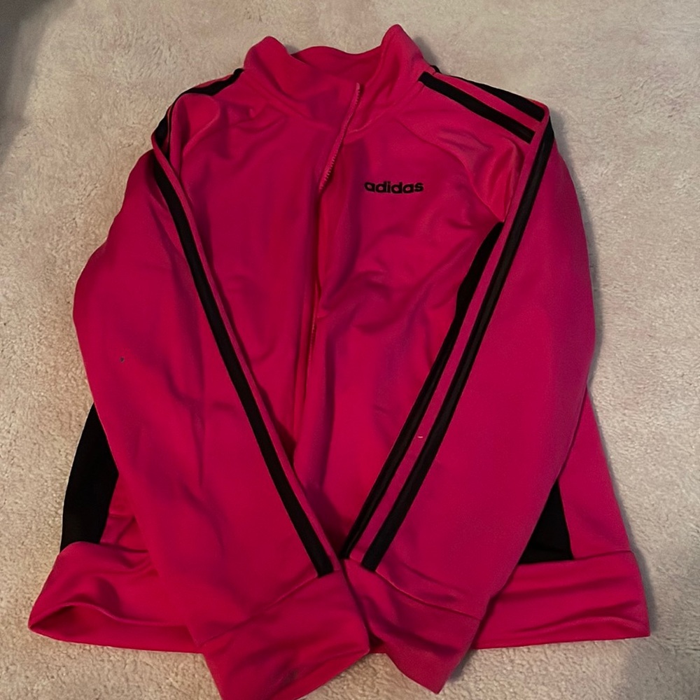Addidas girls sweatshirt, zip up